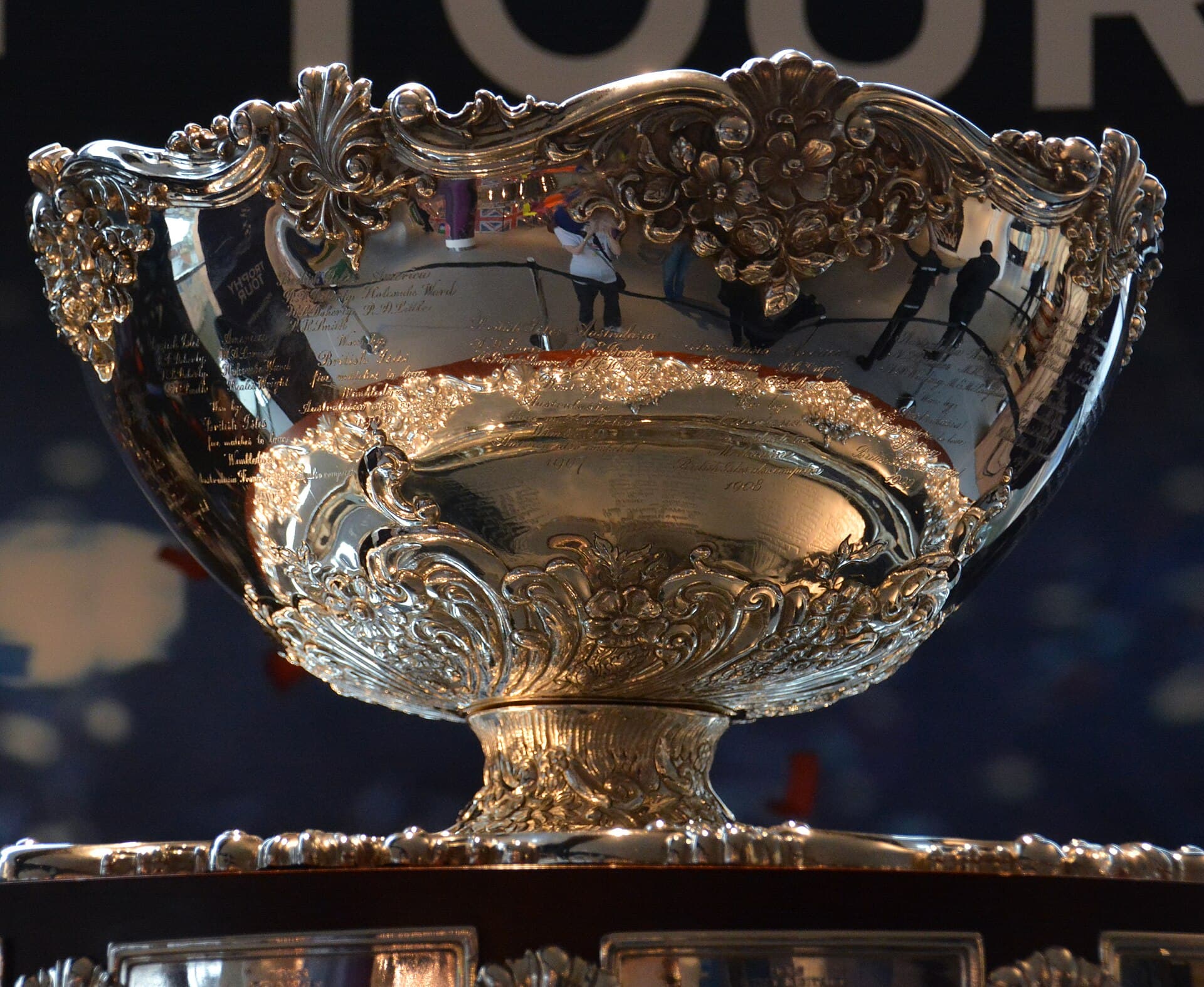 Sterling silver tennis championship trophy